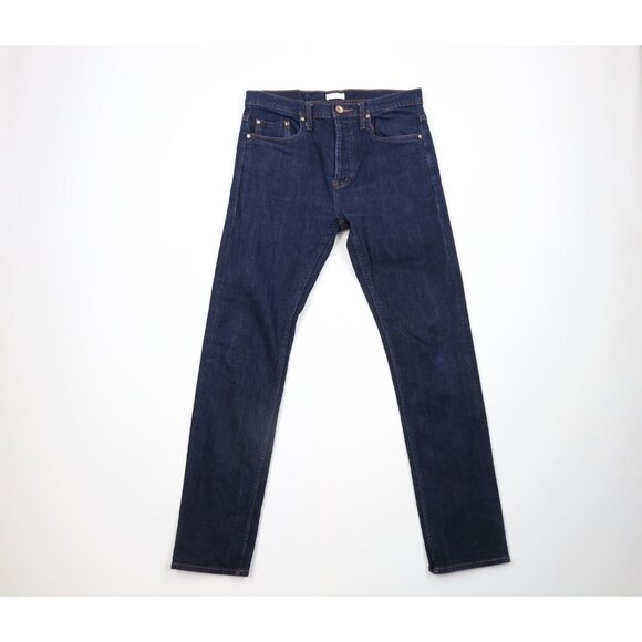 Unbranded Brand Mens 32x32 11 oz Stretch Selvedge Denim Button Fly Jeans Tapered